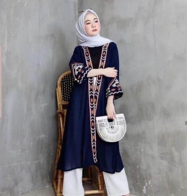 PROMO JC- Cardi Etnik Dorothy / Cardigan wanita muslimah / Cardi wanita murah