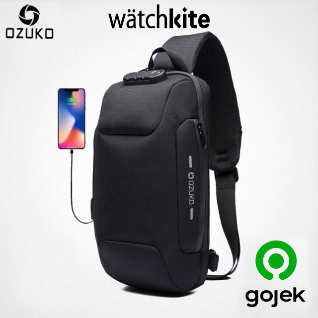 OZUKO 9223 Tas Selempang Pria Anti Air Backpack Pria By Japan Design WATCHKITE WKOS