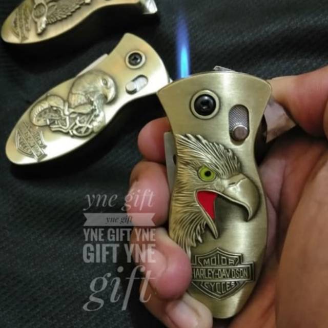 Korek Gas Pisau Lipat Harley 04, korek Piso, Mancis