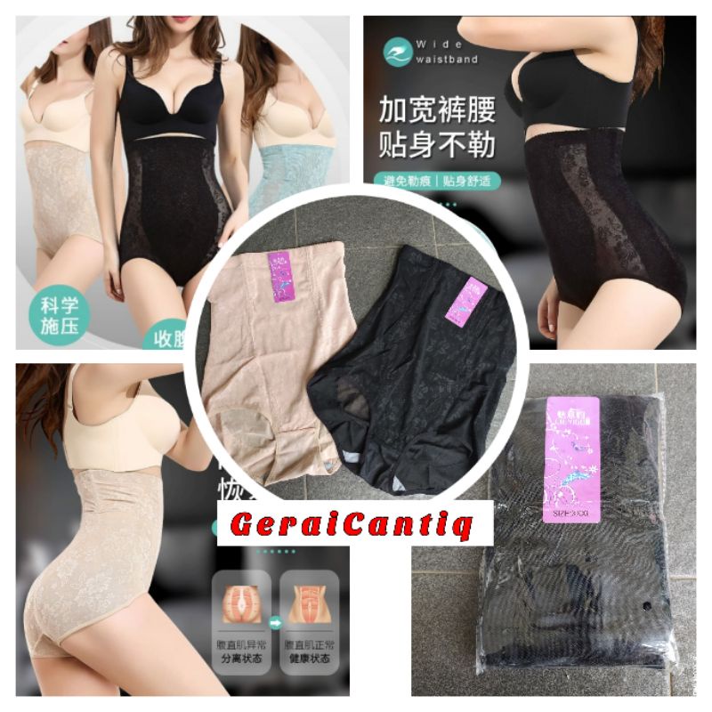 YIGO CELANA KORSET HIGH WAIST FLOWER CORSET SLIMMING PANTS PENGECIL PERUT PINGGANG KUALITAS PREMIUM