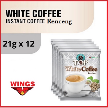 Top White Coffe Renceng 12 pcs | Kopi Instan andalan