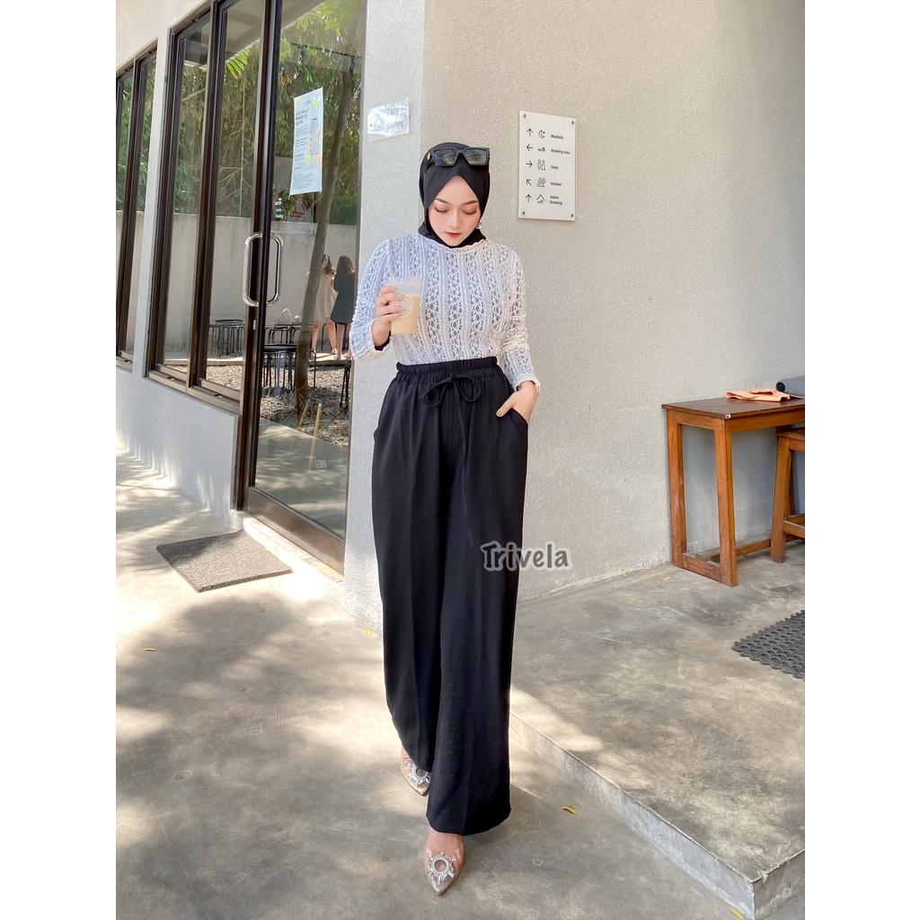 8872 Kulot Cringkel Full Karet Highwaist Anti Ngatung - Hanna SJJ
