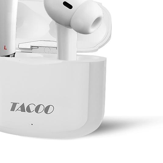 TACOO T2 TWS Earphone Hi-Fi Sound Bluetooth 5.1 Earbuds Hi-Fi Sound Noise Reduction Black Bass with 