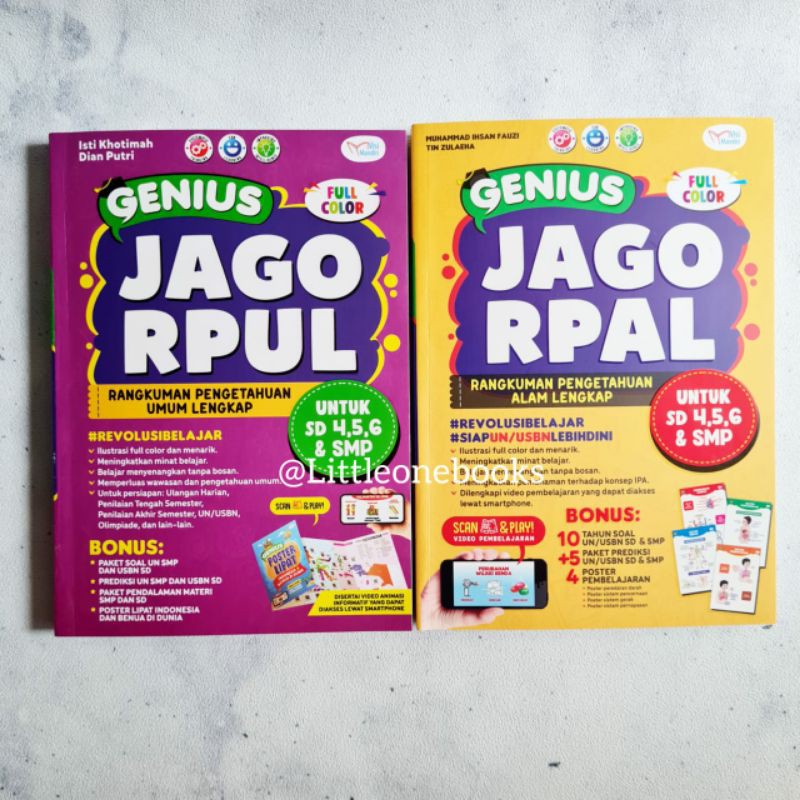 genius Jago RPUL & RPAL / Buku pengetahuan anak SD / buku rangkuman pengetahuan alam dan umum SD