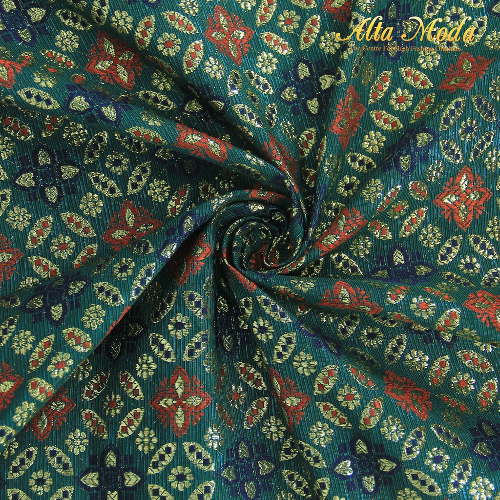 

Alta Moda Songket Motif Palembang Hijau Toska Tua (1M)
