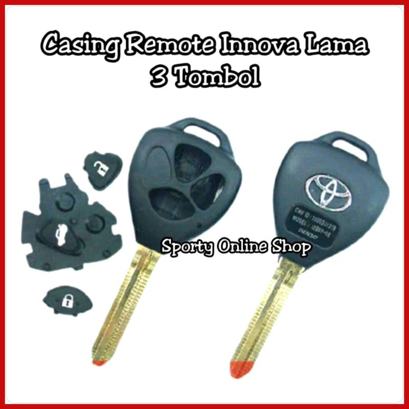 Casing Remote Kunci Mobil Innova Lama 3 Tombol