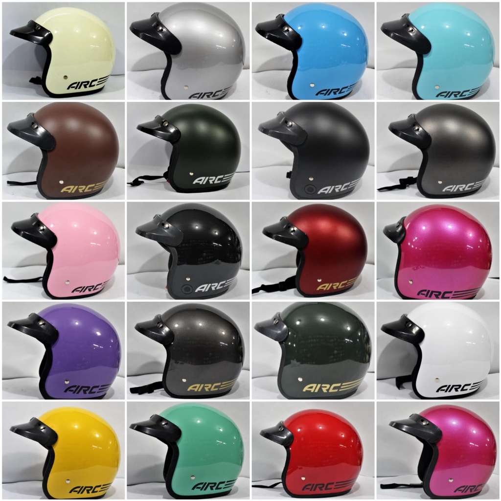 HELM BOGO AIRC POLOS PET PENDEK DEWASA PRIA DAN WANITA BUJANGAN HELM2255