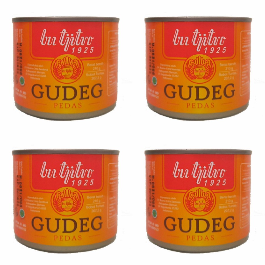 Gudeg Kaleng Bu Tjitro Pedas Paket Hemat Special Promo Isi 4Pcs