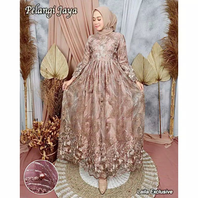 GAMIS LAILA EXCKUSIVE // GAMIS PESTA TRENDI // BY PELANGI JAYA