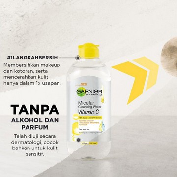 Garnier Micellar Cleansing Water Vitamin C |  Micellar Water Vit C-4