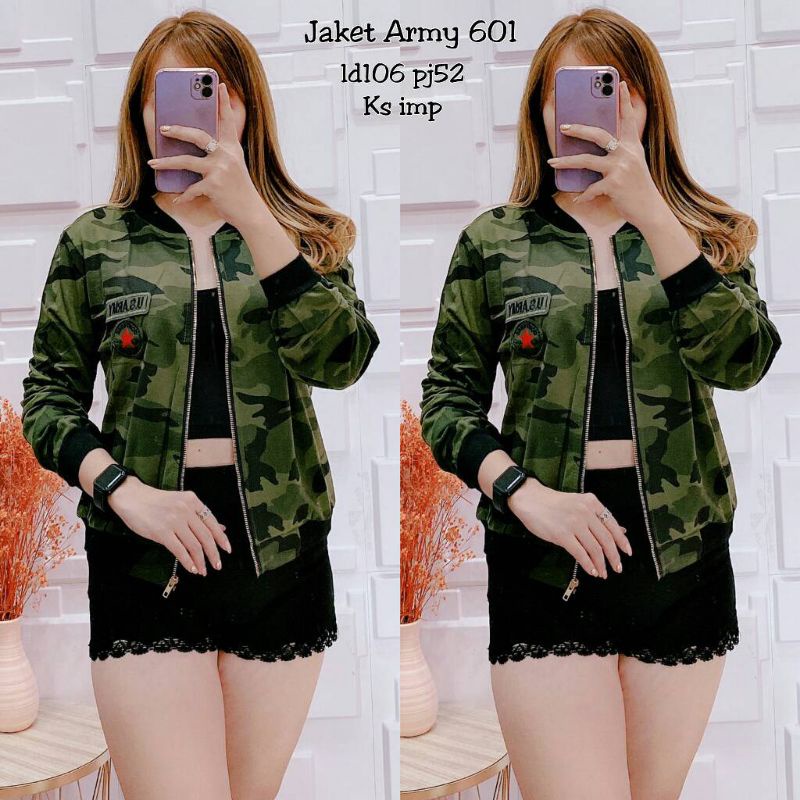 601# JAKET ARMY KAOS IMPORT
