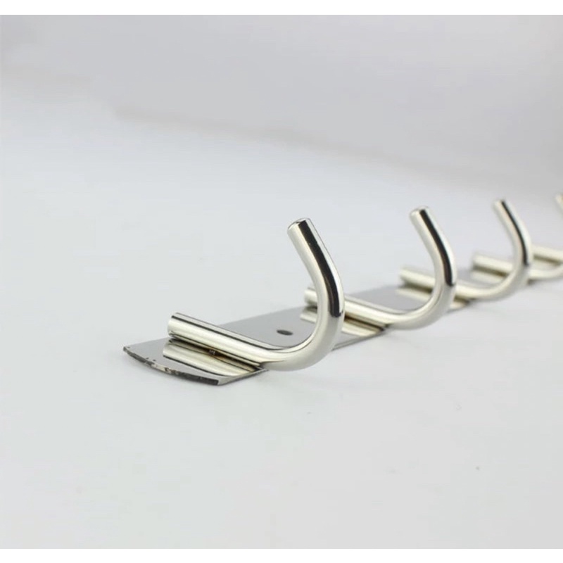 GB 0140 Gantungan Baju Dinding Single 5 Robe Hook Wall Hanger Kapstok Capstok