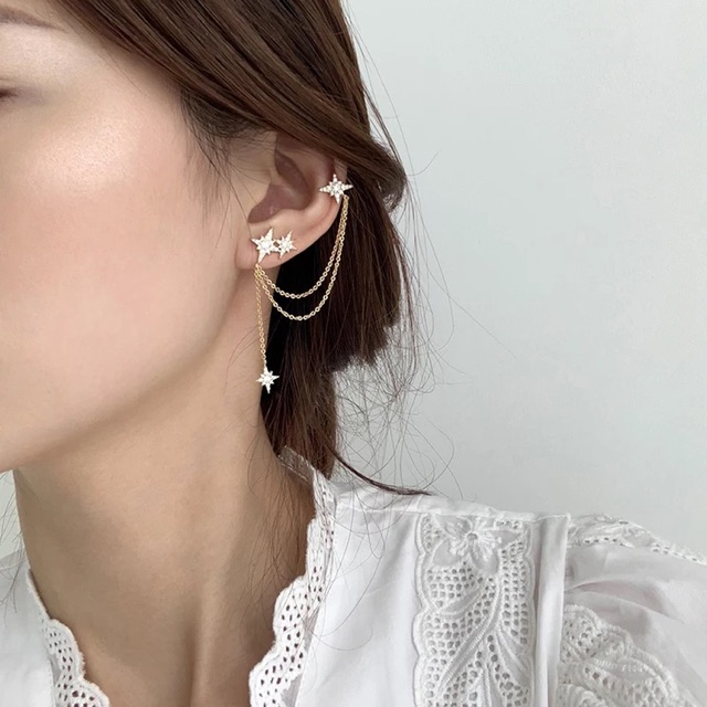 Astronomy assymetric earrings