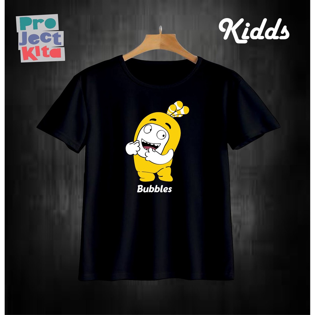 Baju/ Kaos Anak Laki-laki/ Perempuan Karakter Bubbles Oddbods Bahan Cotton Premium