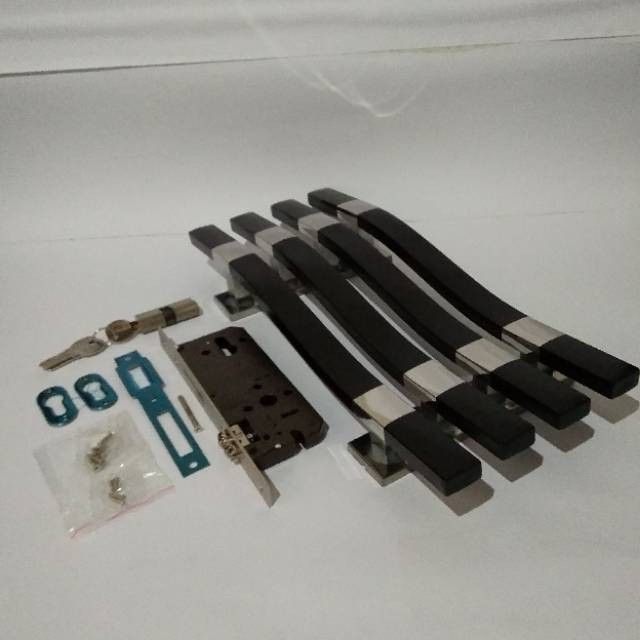 Handle pintu rumah minimalis tarikan pintu cobra set kunci Terbaik