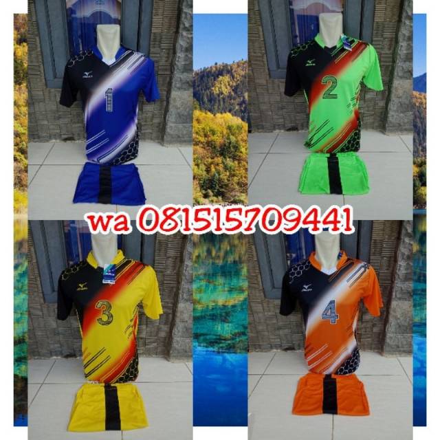 lusinan 12stel +nomor termurah kosteam volly volley jersey volly kaos volly mizuno printing
