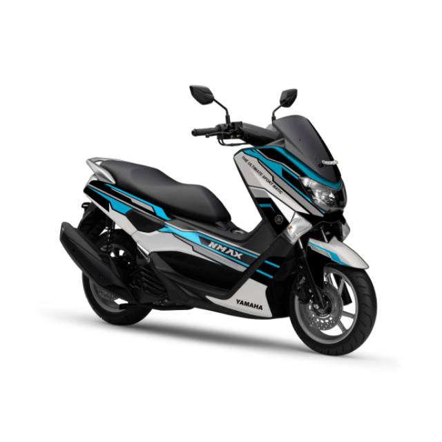 Decal nmax old sticker nmax sticker variasi 155 variasi silver lis biru pilihan warna