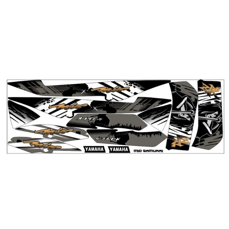 Setiker Stiker Striping Mio Soul Mx Samurai / stiker Mio soul MX Thailand