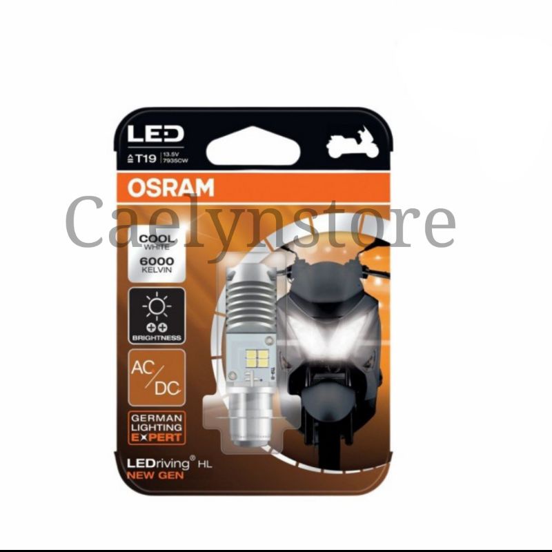 Lampu led motor Osram H6 AC DC Original