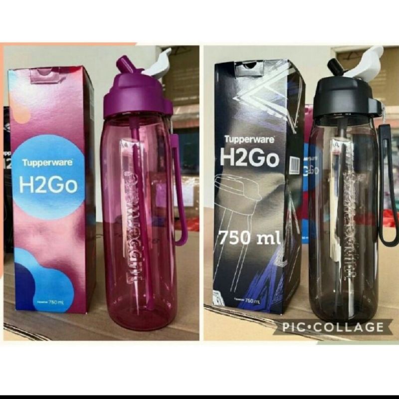 Jual Botol Minum Tupperware H2go 750ml 1 Pcs Shopee Indonesia 1608