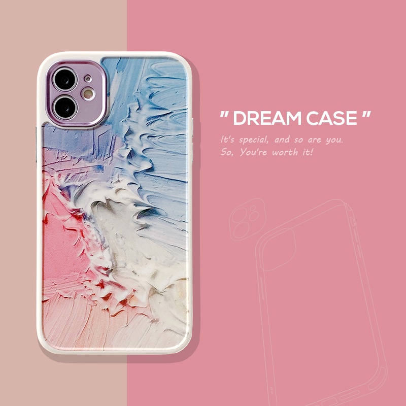 Soft Case TPU Motif Lukisan Minyak Abstrak Untuk Iphone 11 12 13 Pro Max X Xs Xr Xsmax 7 8 Plus