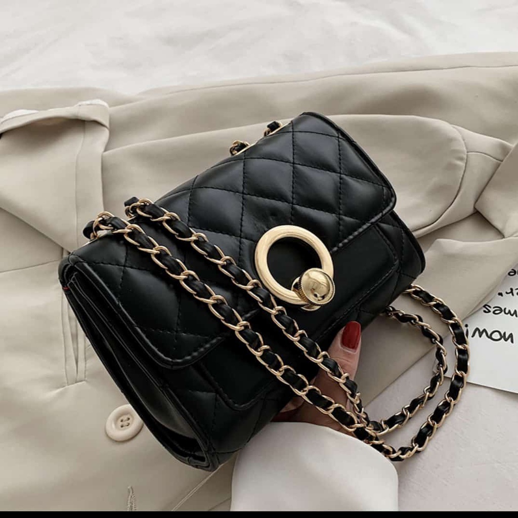 Sling Bag Wanita Olivia Rajut DW22