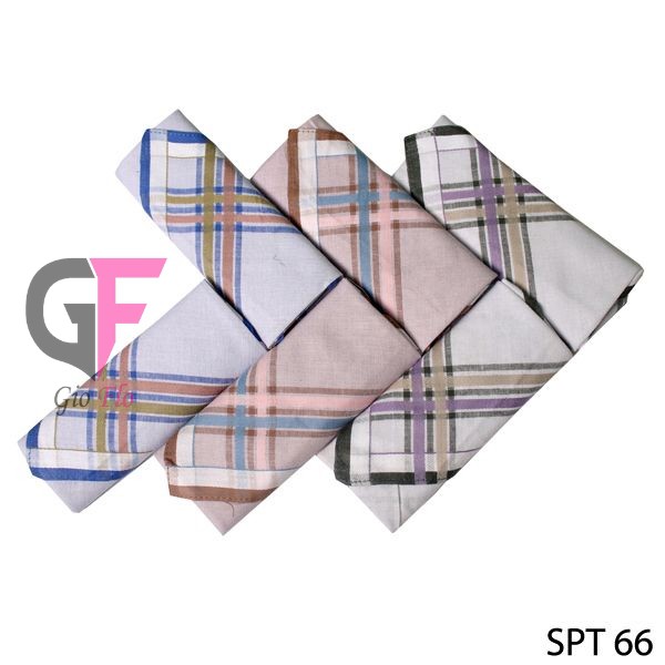 GIOFLO Handkerchief For Mens Suit Katun Isi 6 PCs Multicolor / SPT 66