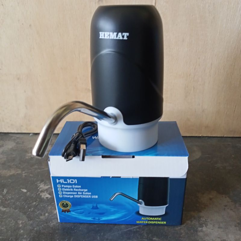 Pompa Galon Elektrik HEMAT + Kabel USB / Dispenser Air Galon