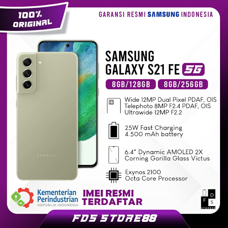 Jual Samsung Galaxy S21 Fe 5g 8 128 Gb 8 256 Gb Garansi Resmi Sein Indonesia Shopee Indonesia