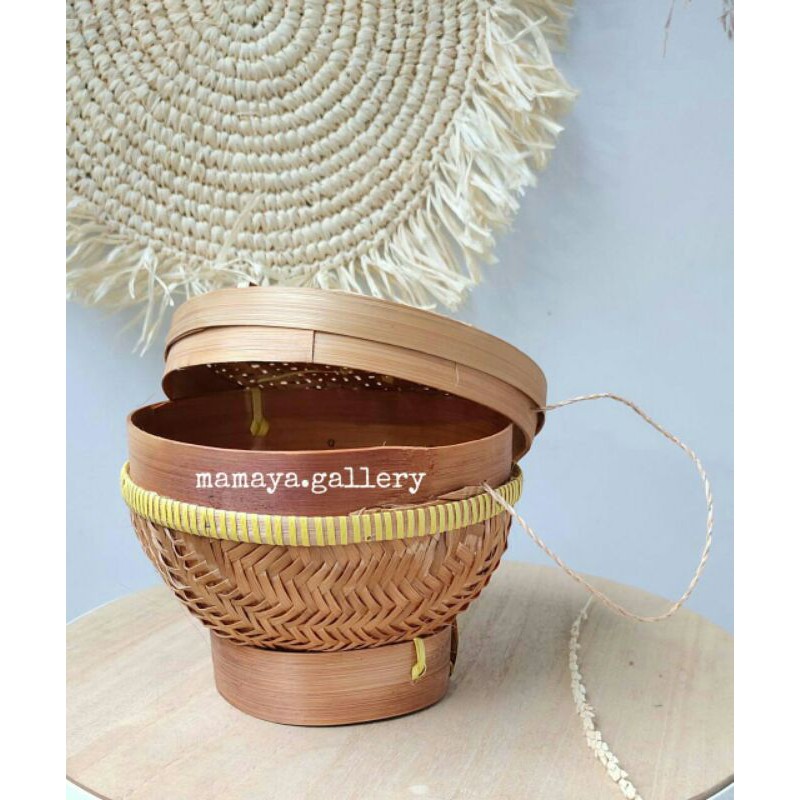 Wadah Nasi Bambu / Tempat nasi bambu