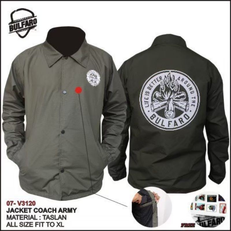 [ COD ] JAKET PRIA COACH | JAKET PRIA TASLAN | JAKET DISTRO ORIGINAL BY BULFARO