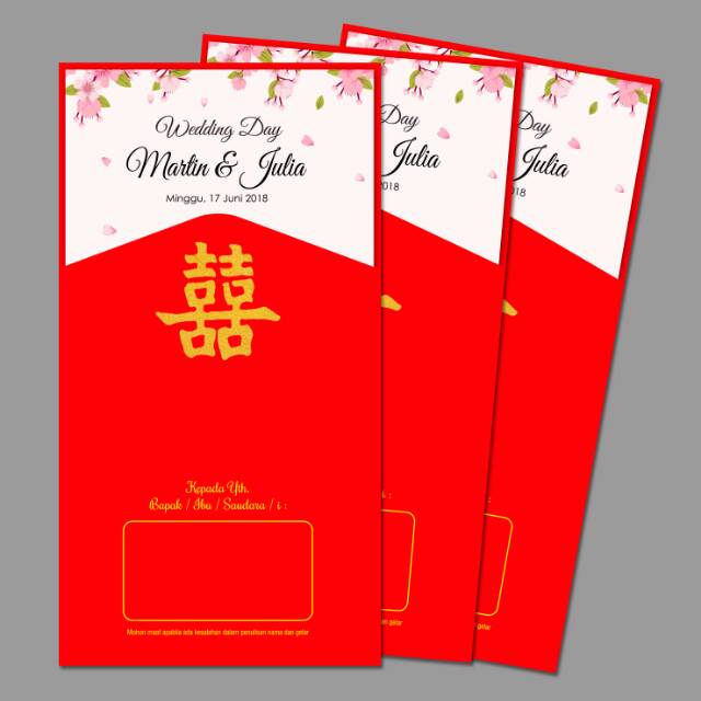 Kartu Undangan Pernikahan Chinese