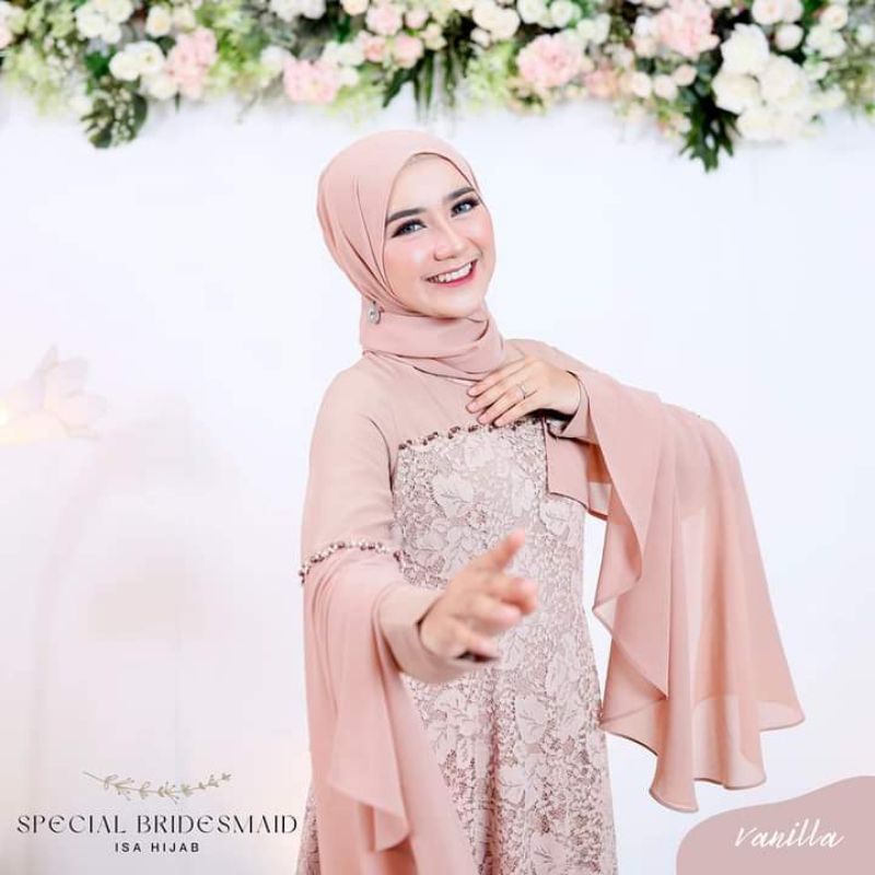 Bridesmaid Vanila By Isa hijab Ori
