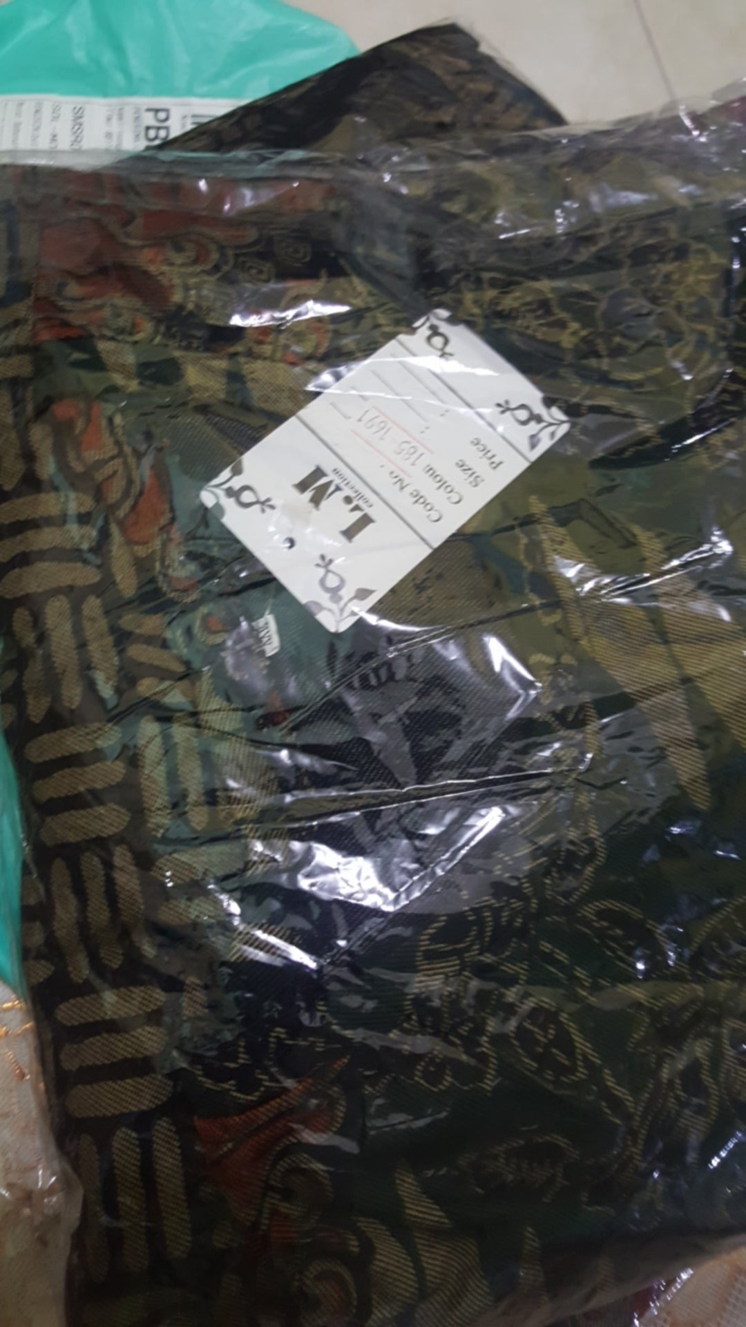 Gamis Ibu Motif Batik Ld110-130 No Busui Calvin Jeans Adem Nyaman