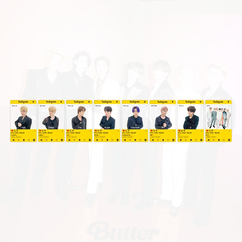 Kpop Bts Butter Transparent Small Card Matte Card Photo for Gift