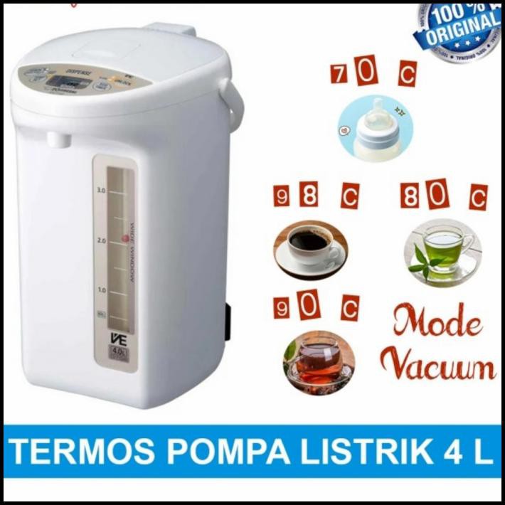Termos Listrik Air Panas Zojirushi Cv-Tyq40 Termos Pompa Elektrik 4L