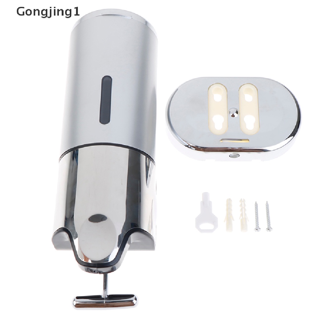 Gongjing1 Dispenser Sabun / Sampanye / Conditioner Model Tempel Dinding