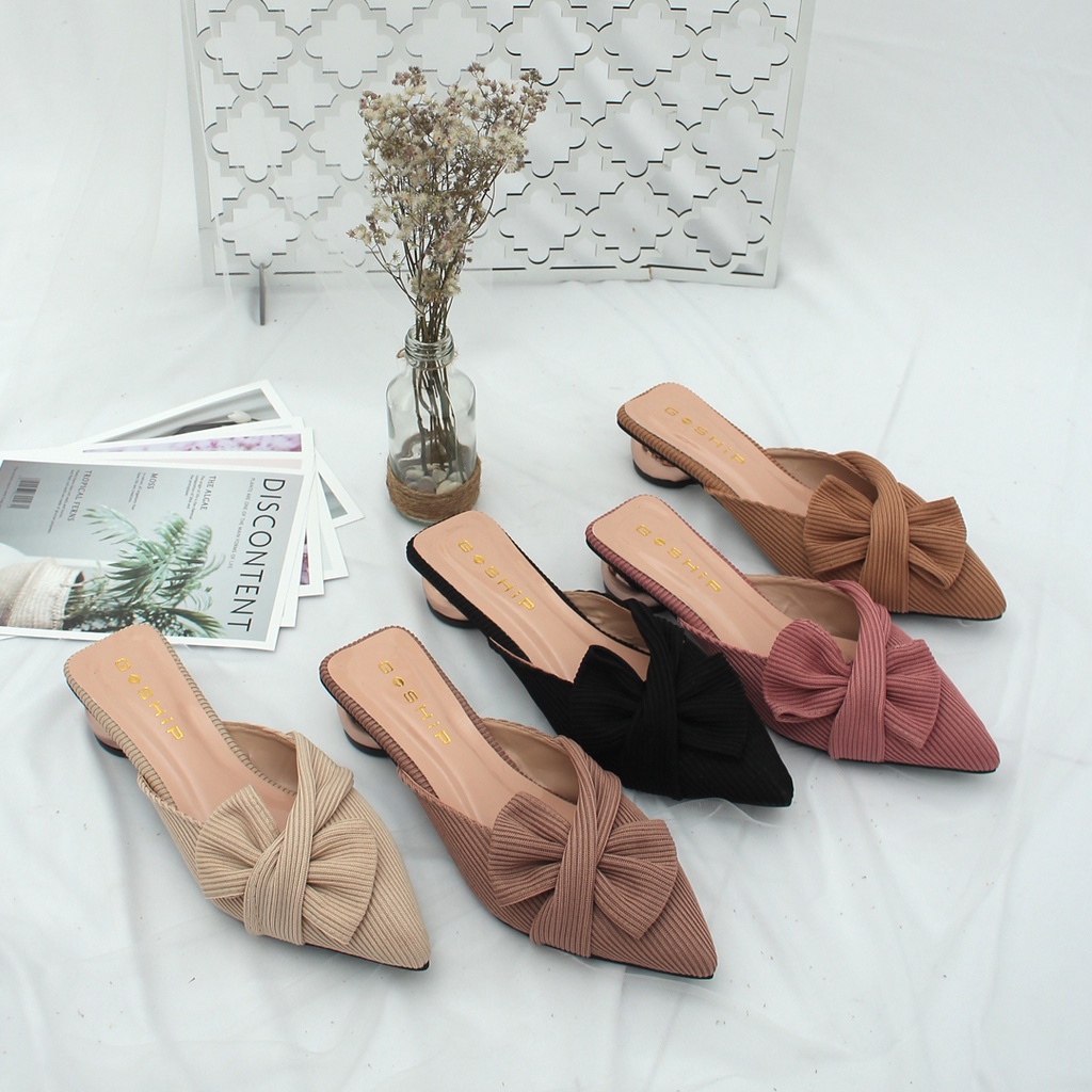 EMERALD CAROLINE GWEEN MULES FLAT WANITA PREMIUM BG-01