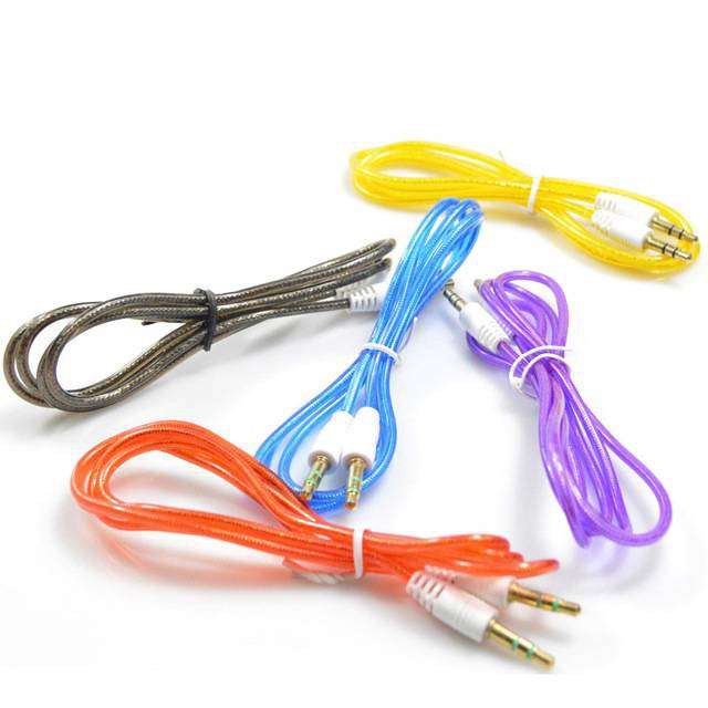 Kabel Aux 3.5mm male to male Aux cable 1M Kabel Aux Audio Jack  1in1