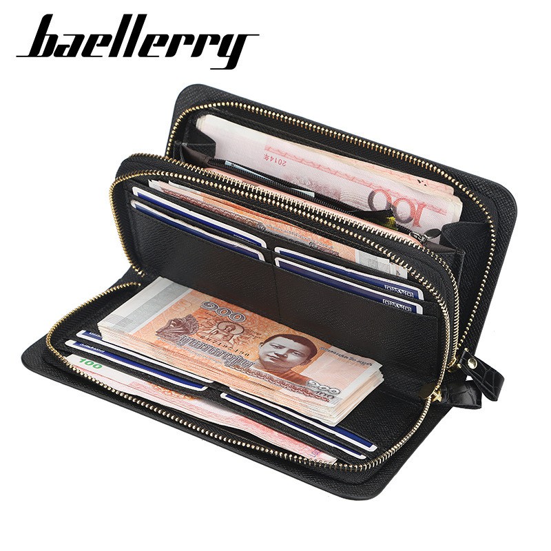 HANDBAG DOMPET TANGAN CLUTCH BAELLERRY ORIGINAL KULIT PU MOTIF ULAR 6332