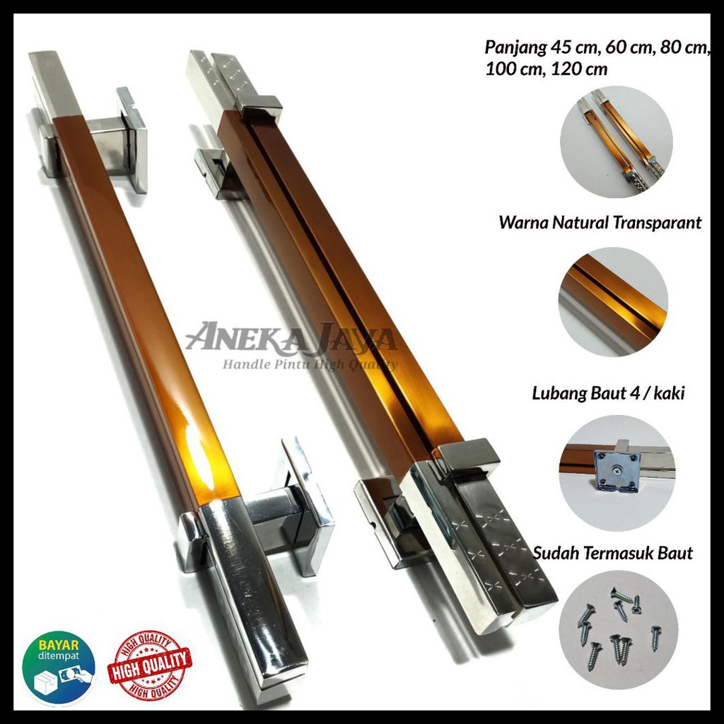 MURAH HANDLE PINTU RUMAH PANJANG 45 CM 60 CM 80 CM 100 CM 120 CM / TARIKAN PINTU / PEGANGAN PINTU