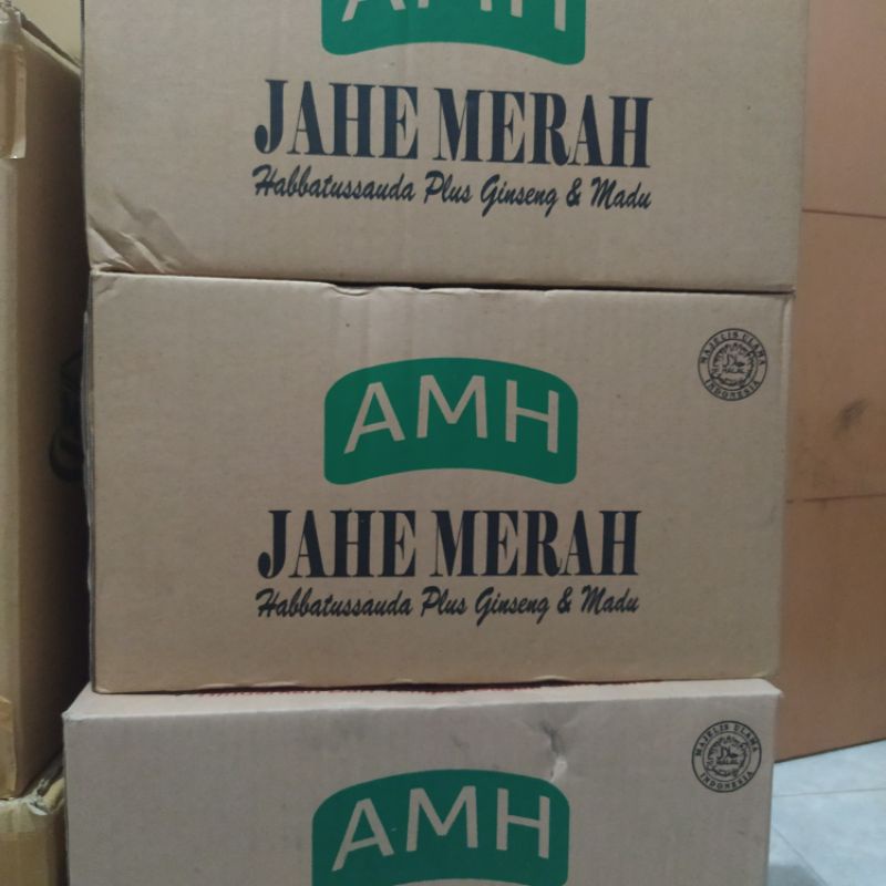 

Jahe Merah Amanah AMH Original Kemasan Karton isi 20 renceng
