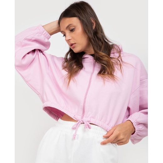 HM Cropped Hoodie Drawstring Zipper. ada sedikit noda coretan