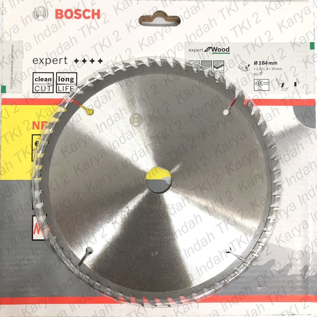 Gergaji Circle Kayu BOSCH 7" Mata 60 Circular Saw Blade