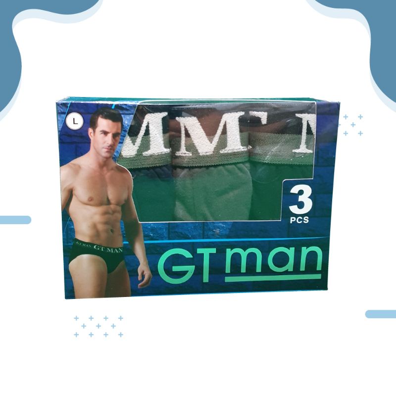 Underwear Pakaian Celana Dalam CD Cowok Pria Dewasa GT-Man GTK-09 Bahan Katun Premium By Universalunderwear