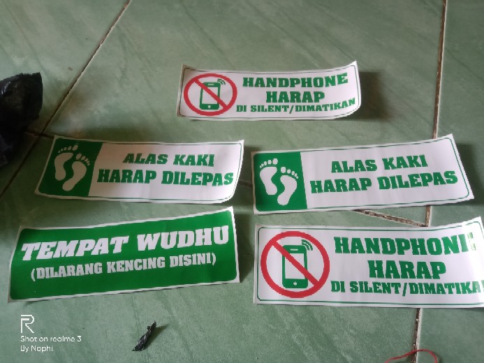 Stiker Dinding Tanda / Sign Matikan Hp