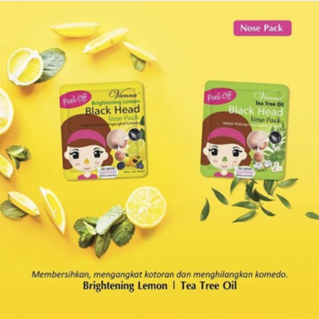 Vienna Black Head Nose Pack Peel Off Mask - Sachet 10ml