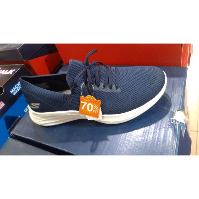 SALE Skechers 132015/NVY skechers you wave strength navy sepatu slipon women