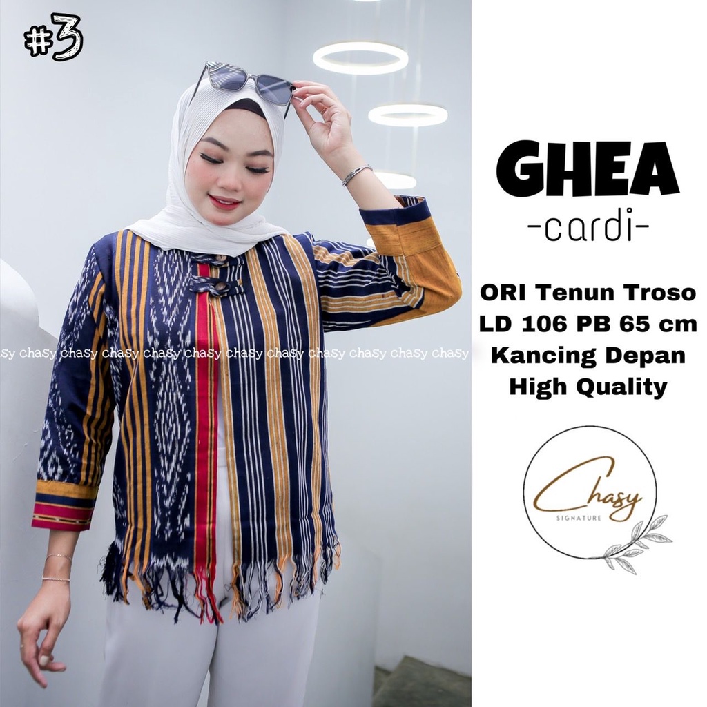 Cardigan Tenun by Butik Batik Solo Bahan Tenun kode BATIK CARDI TENUN GHEA