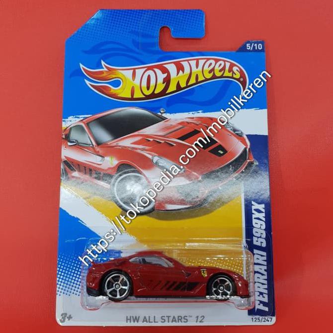 Hotwheels - HW All Stars '12 - Ferrari 599XX | Diecast Mobil